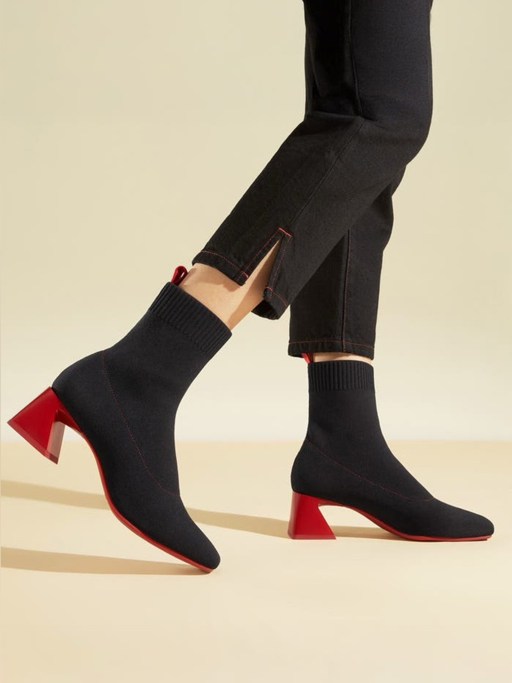 Vivaia Regina Pro Square-Toe Water Repellant Block Heeled Boots